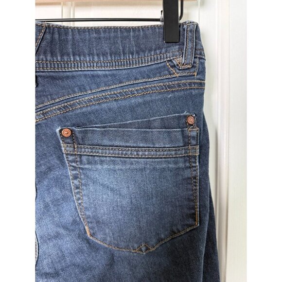 Democracy Jeans Womens 8 Blue Denim Ab Technology Slim Ankle Dark Wash - Picture 10 of 13